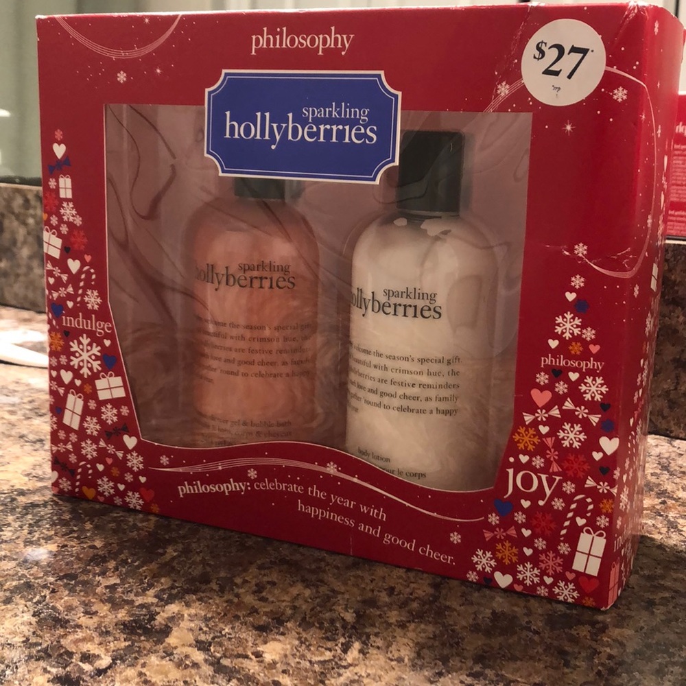 Philosophy shower gel and lotion set